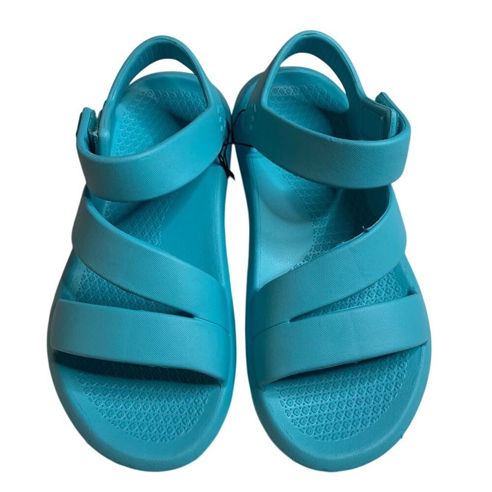 Muk Luks Women's‎ Slingback Sandals Turquoise Summer Casual